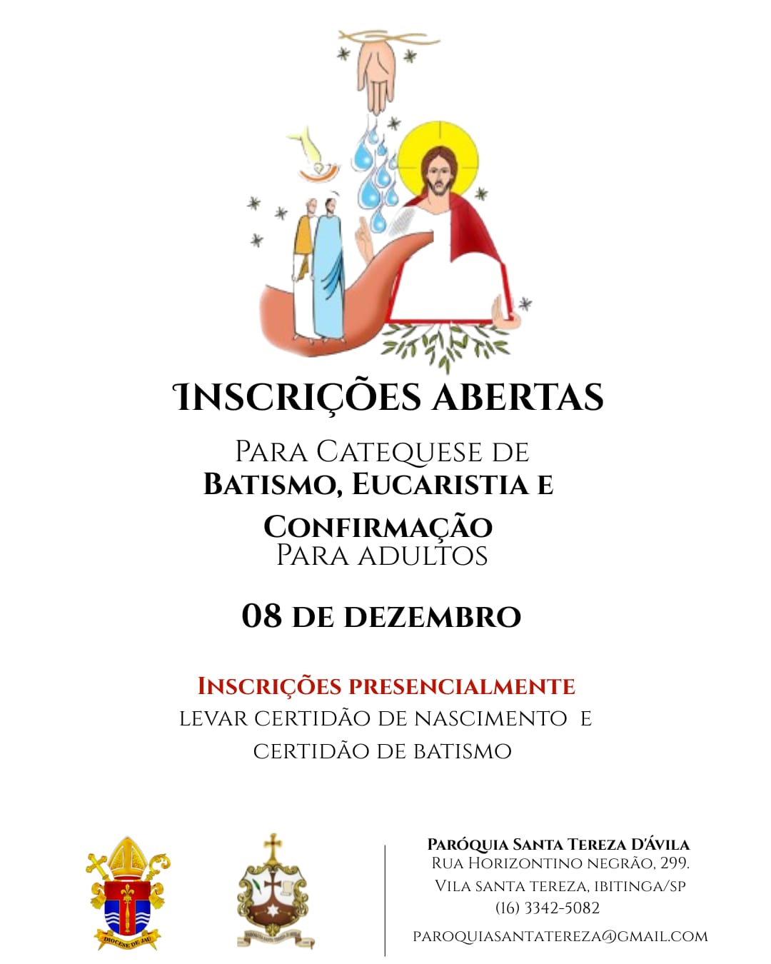 Inscrições para Catequese