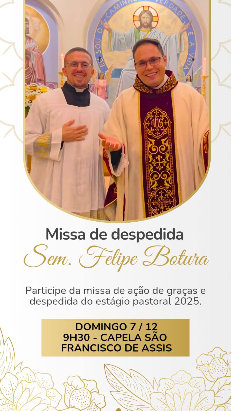 Despedida do Seminarista Felipe Botura